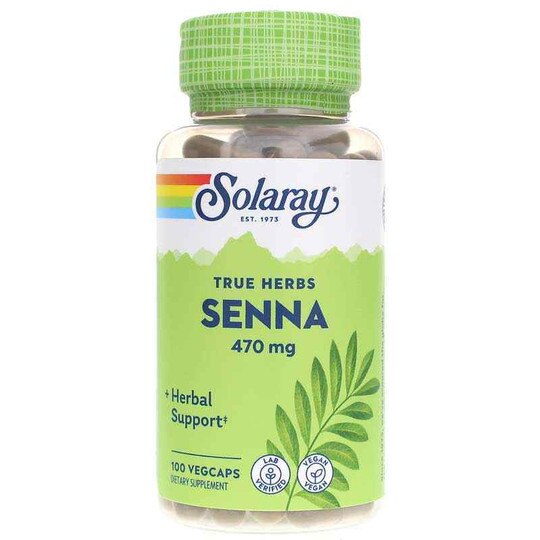 Senna Leaf 470 Mg, 100 Veg Capsules, SLR