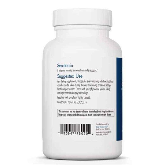 Seratonin Neurotransmitter Support, 90 Veg Capsules, ARG