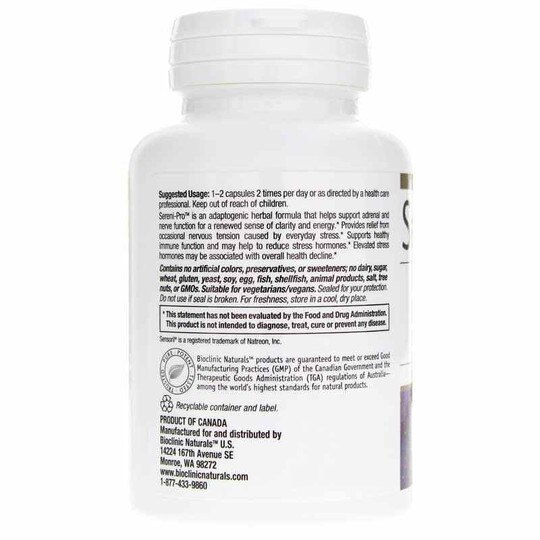 Sereni-Pro Adrenal Support, 90 Vegetable Capsules, BCN