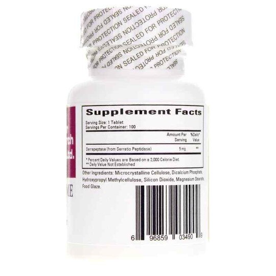 Serraflazyme Serrapeptase Enzyme, 100 Tablets, CR