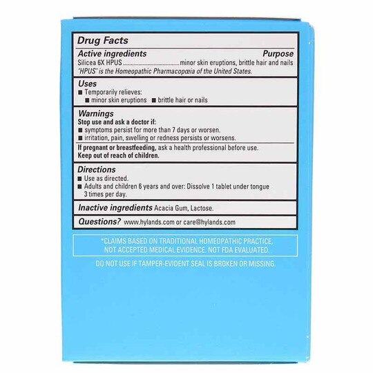 Silicea 6X #12, 100 Tablets, HYL