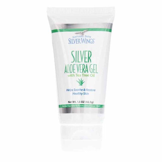 Silver Aloe Vera Gel with Tea Tree Oil, 1.5 Oz, NPSW