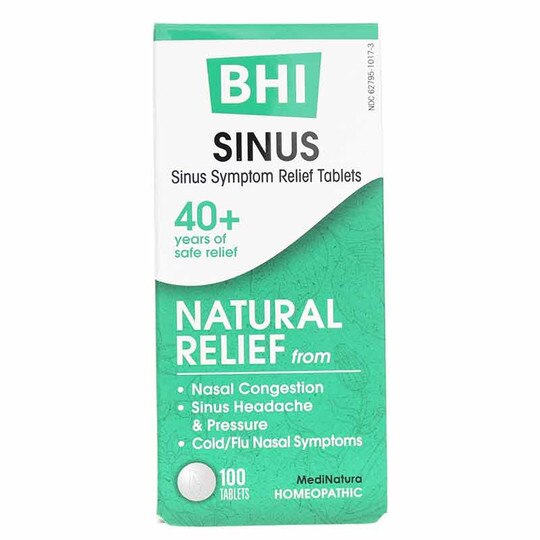 Sinus Symptom Relief Tablets, 100 Tablets, BHI