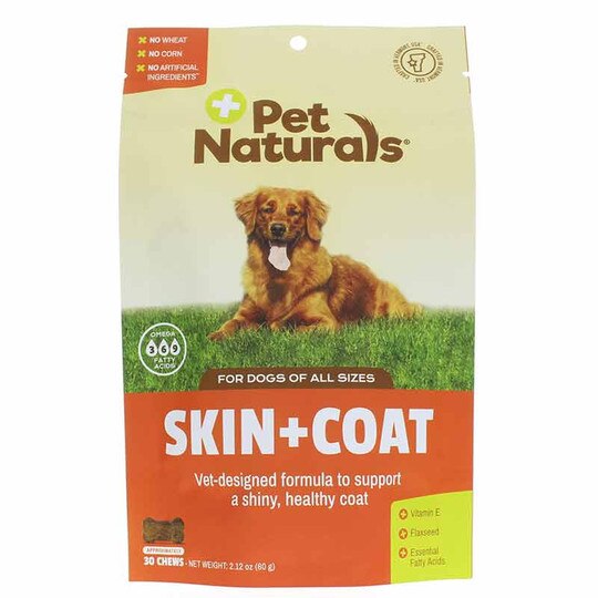 Skin + Coat for Dogs of All Sizes, 30 Chews, PNV