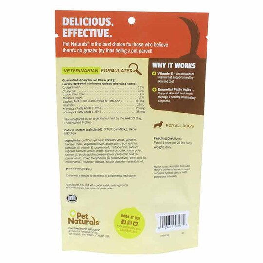 Skin + Coat for Dogs of All Sizes, 30 Chews, PNV