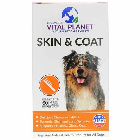 Skin & Coat for Dogs Chewable Tablets, 60 Chewable Tabl, VTP