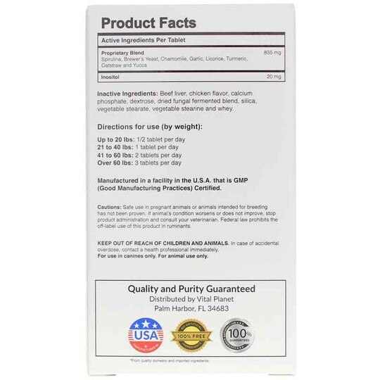 Skin & Coat for Dogs Chewable Tablets, 60 Chewable Tabl, VTP