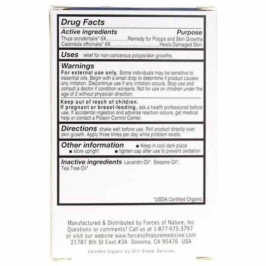 Skin Tag Organic Plant Medicine Extra Strength Roll On, .14 Oz, FON