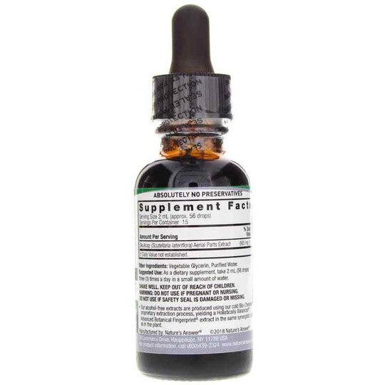 Skullcap Extract Alcohol-Free, 1 Oz, NAN
