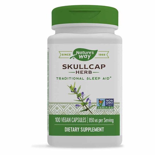 Skullcap Herb, 100 Veg Capsules, NWA