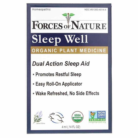 Sleep Well Organic Plant Medicine Roll On, .14 Oz, FON