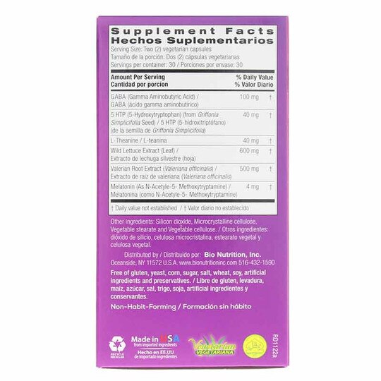 Sleep Wellness with Wild Lettuce Extract, 60 Veg Capsul, BNU