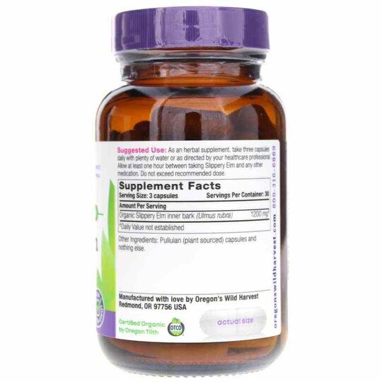 Slippery Elm, 90 Vegan Capsules, OWH