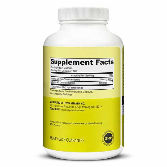 Solar Power Vitamin D3 2000 IU, 180 Capsules, LVIT