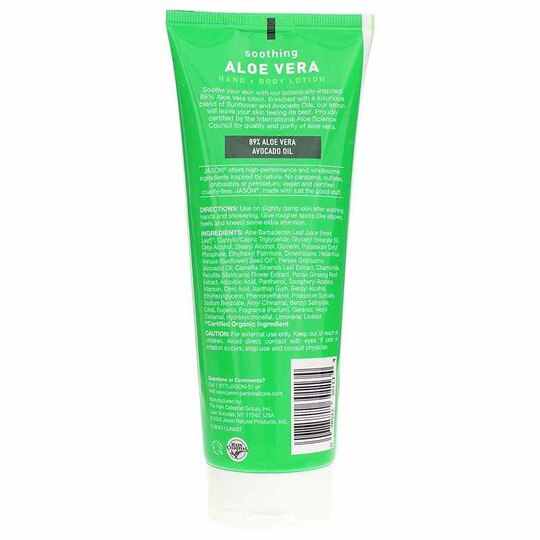 Soothing Aloe Vera Hand & Body Lotion, 8 Oz, JS