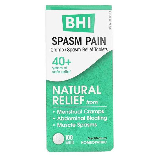 Spasm Pain Cramp/Spasm Relief Tablets, 100 Tablets, BHI