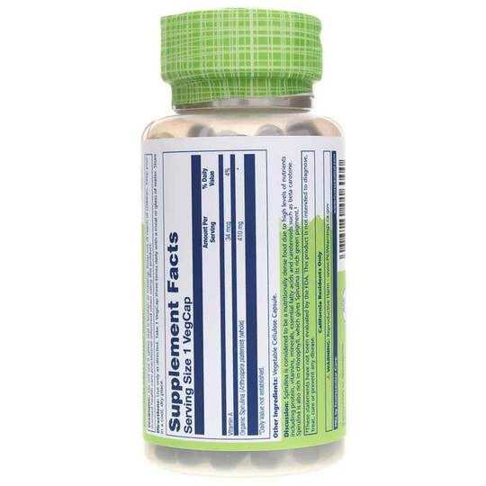 Spirulina 410 Mg, 100 Veg Capsules, SLR