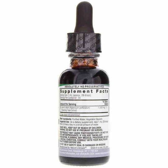 St. John's Wort Extract Alcohol-Free, 1 Oz, NAN
