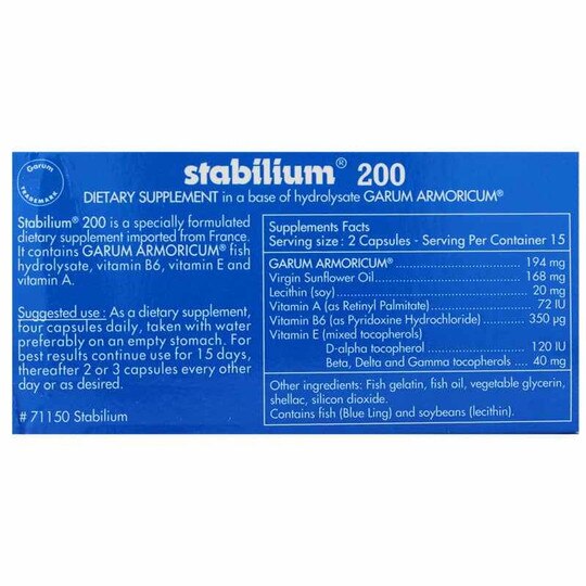 Stabilium 200, 30 Capsules, ARG