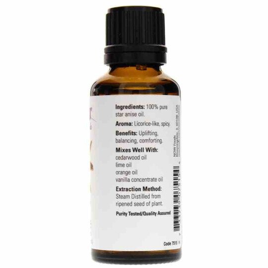 Star Anise Essential Oil, 1 Oz, NOW