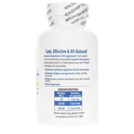 Stress Plus Ashwagandha Vet, 120 Capsules, AY