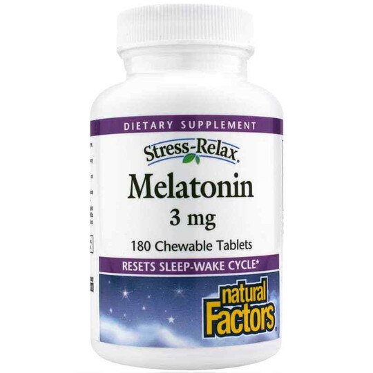 Stress-Relax Melatonin 3 Mg Chewable, 180 Chewable Table, NF