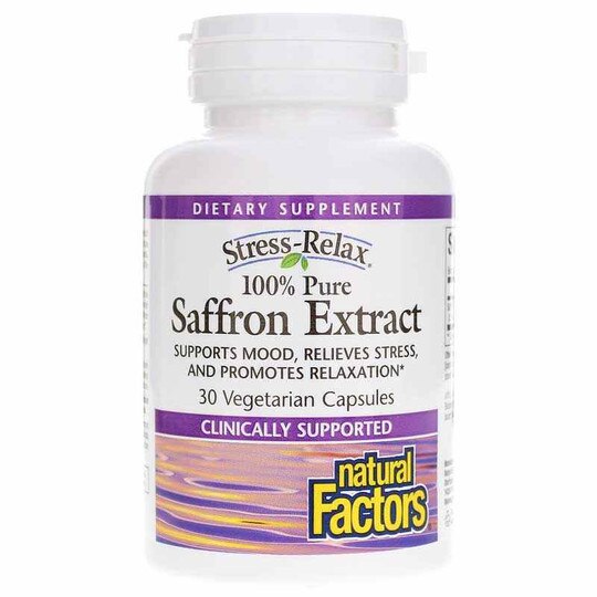 Stress-Relax Saffron Extract, 30 Veg Capsules, NF