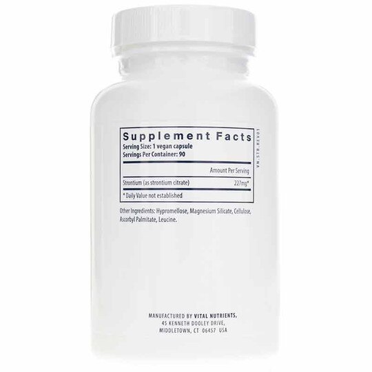 Strontium (citrate) 227 Mg, 90 Veg Capsules, VTN
