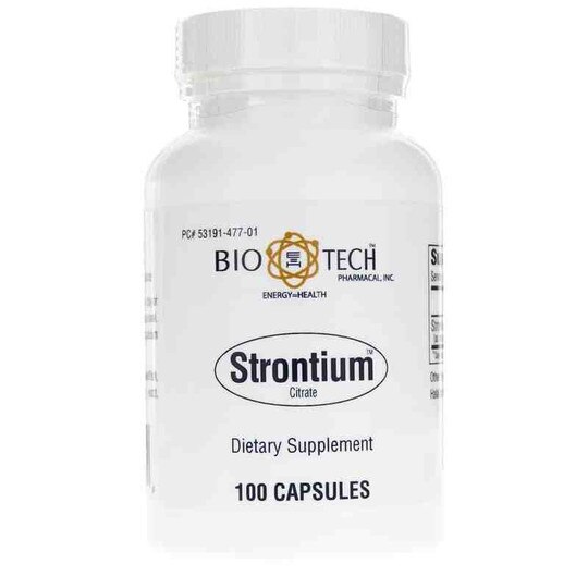 Strontium Citrate, 100 Capsules, BTP