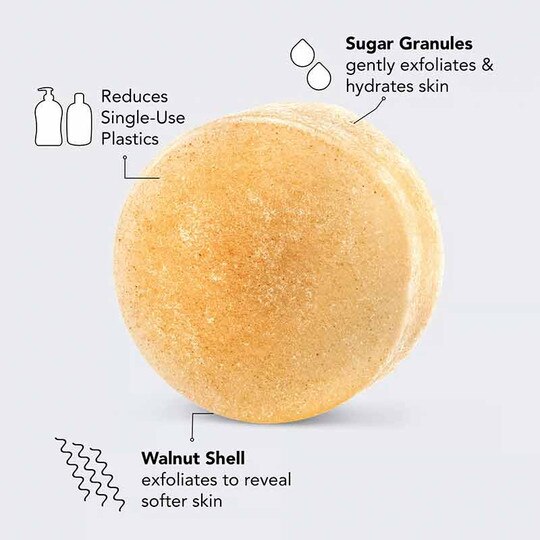 Sugar Exfoliating Body Scrub Bar, 4 Oz, KT