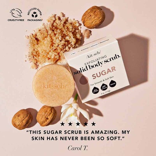 Sugar Exfoliating Body Scrub Bar, 4 Oz, KT