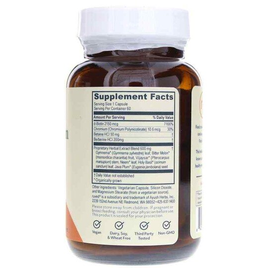 Sugar Nix Glucose Metabolism Support, 60 Veg Capsules, RUV