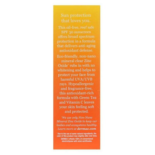 Sun Defense Clear Zinc Oil-Free Sunscreen SPF 30 Face, 2 Oz, DRE