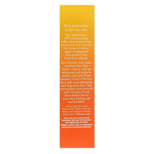 Sun Defense Clear Zinc Sunscreen SPF 30 Body, 4 Oz, DRE