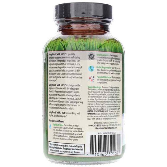 Sunny Mood with 5-HTP, 80 Liquid Softgels, IRN