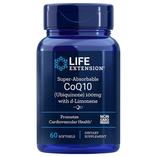 Super Absorbable CoQ10 100 Mg with d-Limonene, 60 Softgels, LFE
