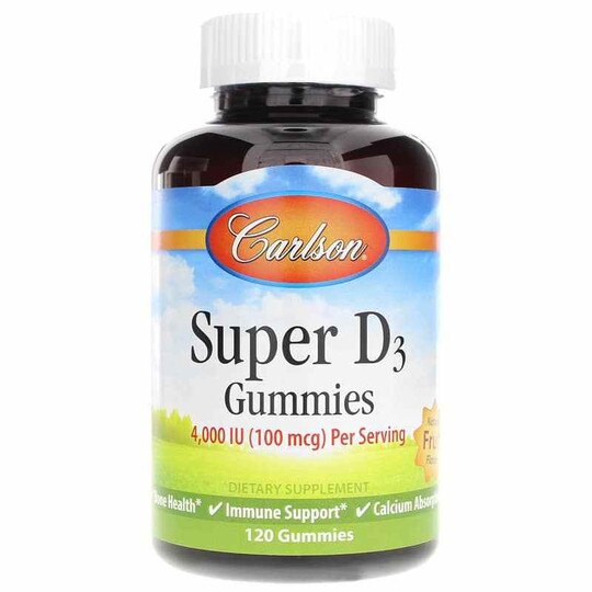Super D3 Gummies 4,000 IU, 120 Gummies, CL