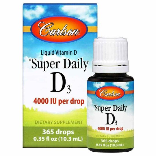 Super Daily D3 4000 IU Vitamin D Liquid, 365 Drops, CL