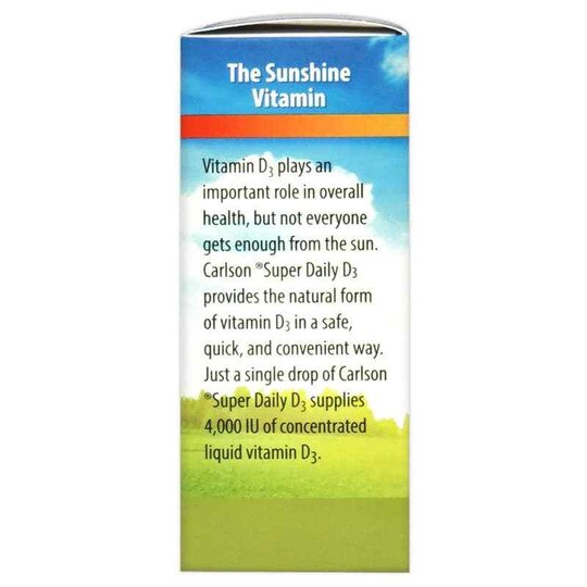 Super Daily D3 4000 IU Vitamin D Liquid, 365 Drops, CL