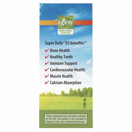Super Daily D3 6000 IU Vitamin D Liquid, 365 Veg Drops, CL
