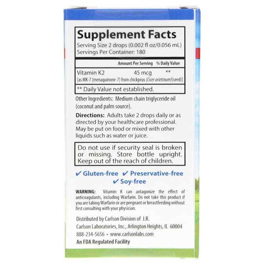 Super Daily K2 45 Mcg, 360 Drops, CL