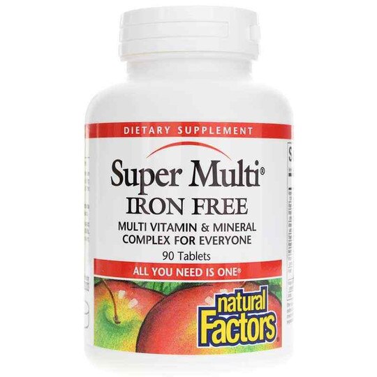 Super Multi Iron Free, 90 Tablets, NF