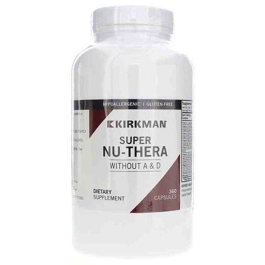 Super Nu-Thera without Vitamins A & D, 360 Capsules, KRK