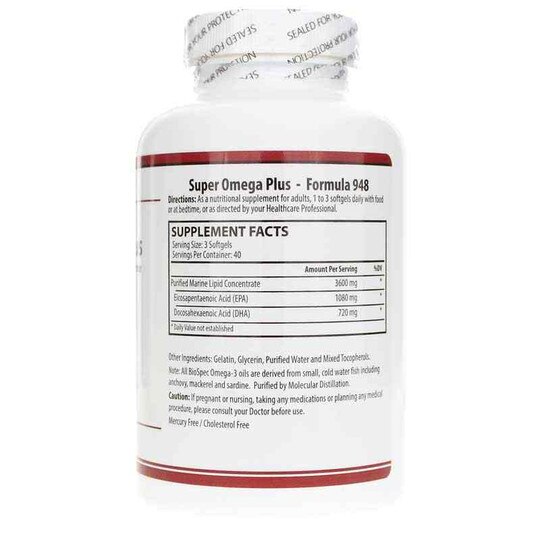 Super Omega Plus, 120 Softgels, BSP