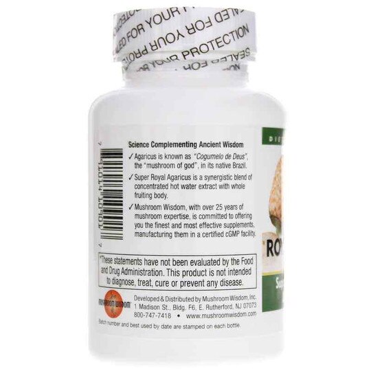 Super Royal Agaricus, 120 Vegetarian Tablets, MUW