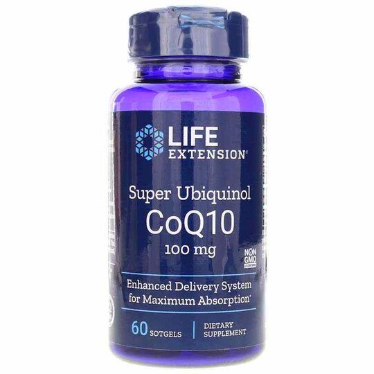 Super Ubiquinol CoQ10 100 Mg, 60 Softgels, LFE