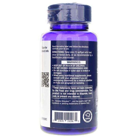 Super Ubiquinol CoQ10 100 Mg, 60 Softgels, LFE