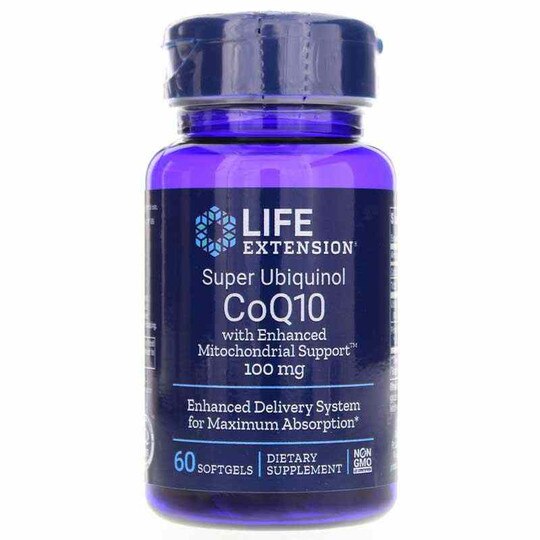 Super Ubiquinol CoQ10 100 Mg with Enhanced Mitochondria, LFE