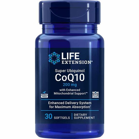 Super Ubiquinol CoQ10 200 Mg with Enhanced Mitochondria, LFE