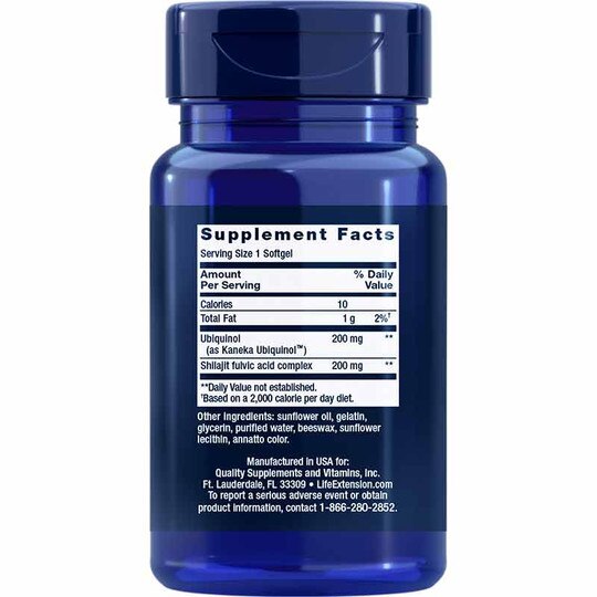 Super Ubiquinol CoQ10 200 Mg with Enhanced Mitochondria, LFE
